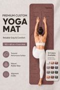 Custom Branded Yoga Mat with Logo – 5mm Natural Rubber