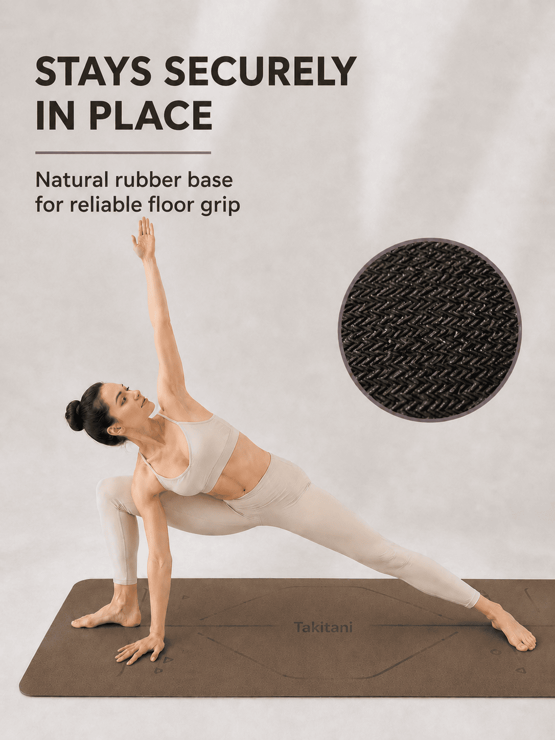 Custom Branded Yoga Mat with Logo – 5mm Natural Rubber
