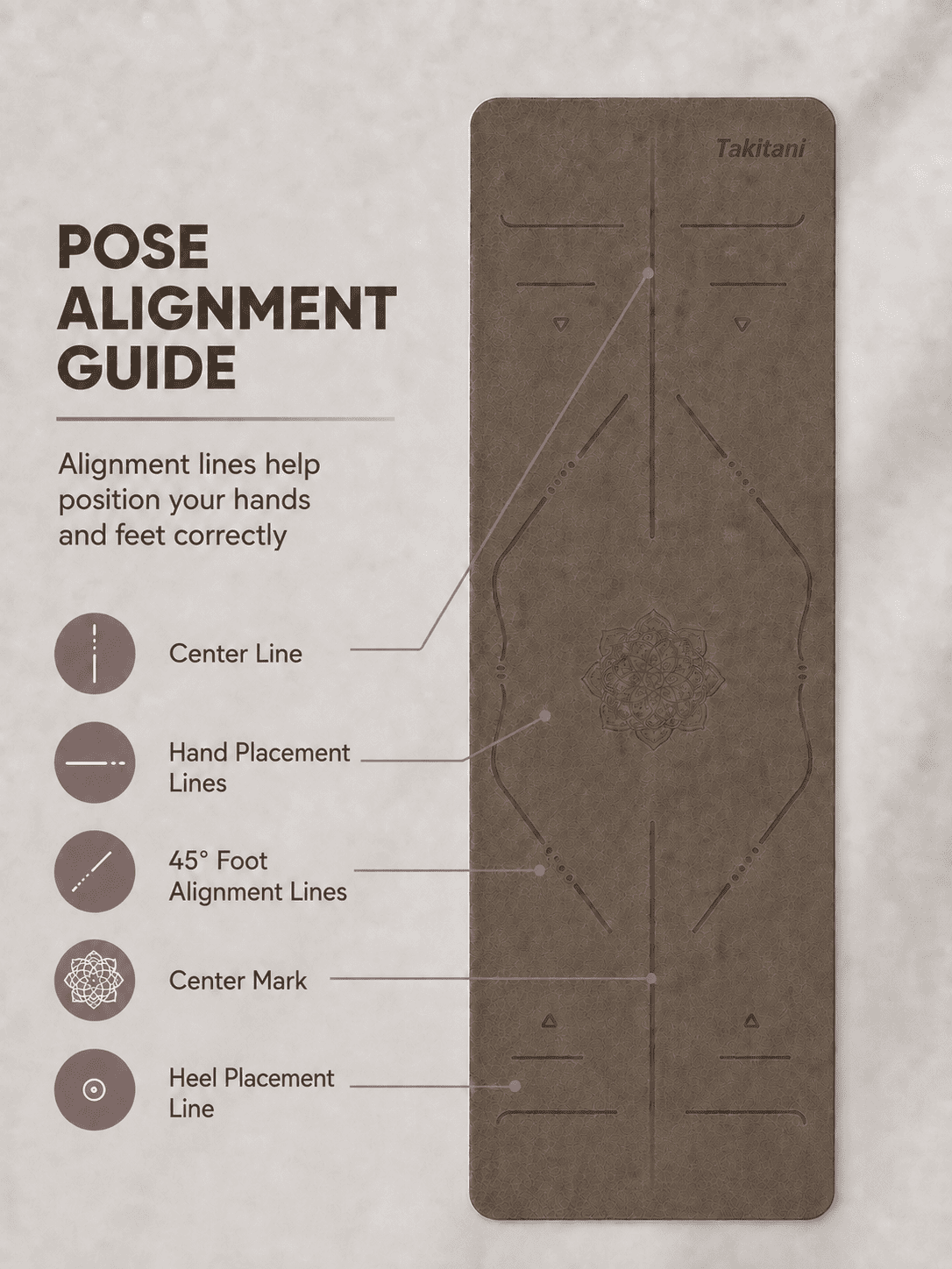 Custom Branded Yoga Mat with Logo – 5mm Natural Rubber