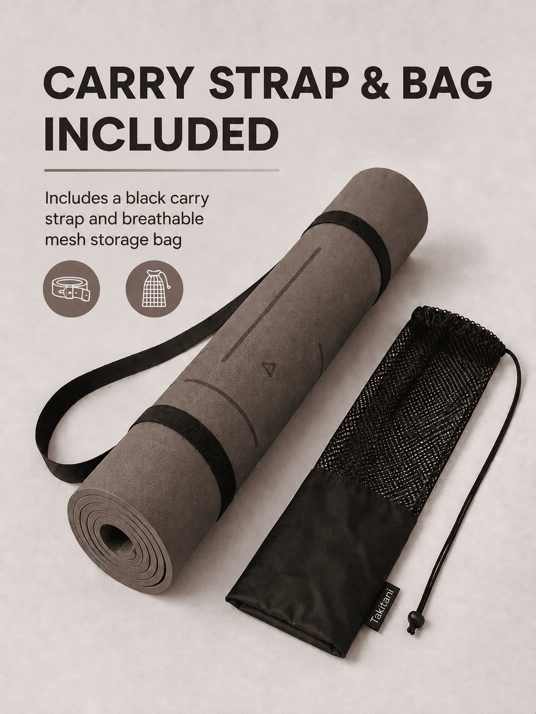 Custom Branded Yoga Mat with Logo – 5mm Natural Rubber